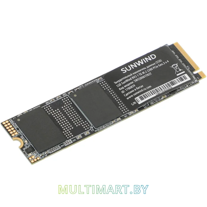 SSD диск SunWind NV3 1TB (SWSSD001TN3T)